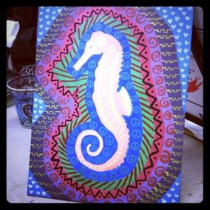 Sea Horse painting
